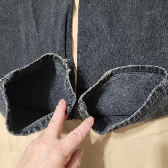Vintage 90's Orange Tab Levis Classic Straight Leg Black Jeans Sz 34/32 - Picture 11 of 15